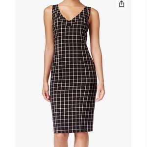 Michael Kors Plaid Windowpane Sheath Dress 6